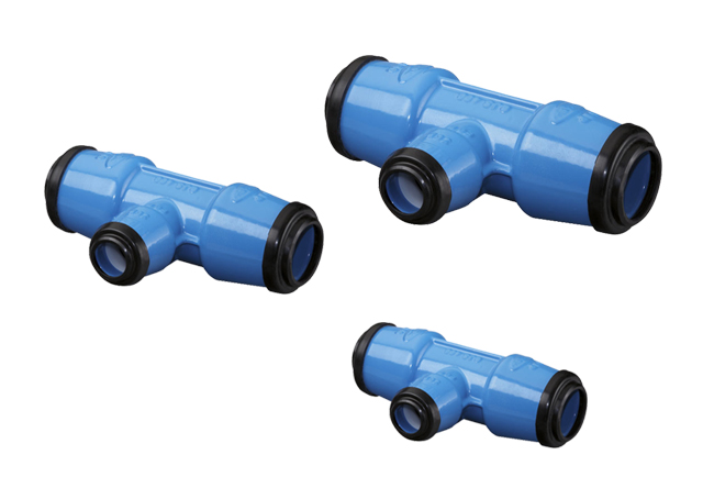 Чугунный ISO тройник PE/IG/PE 63х2 PN 16