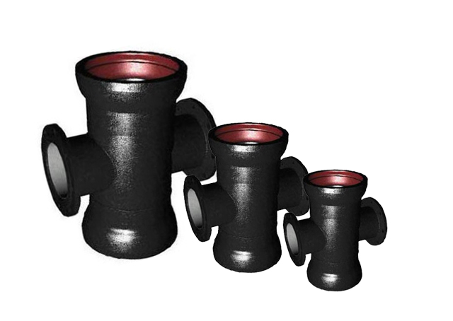 Чугунный крест раструб-фланец ВЧШГ 400х300