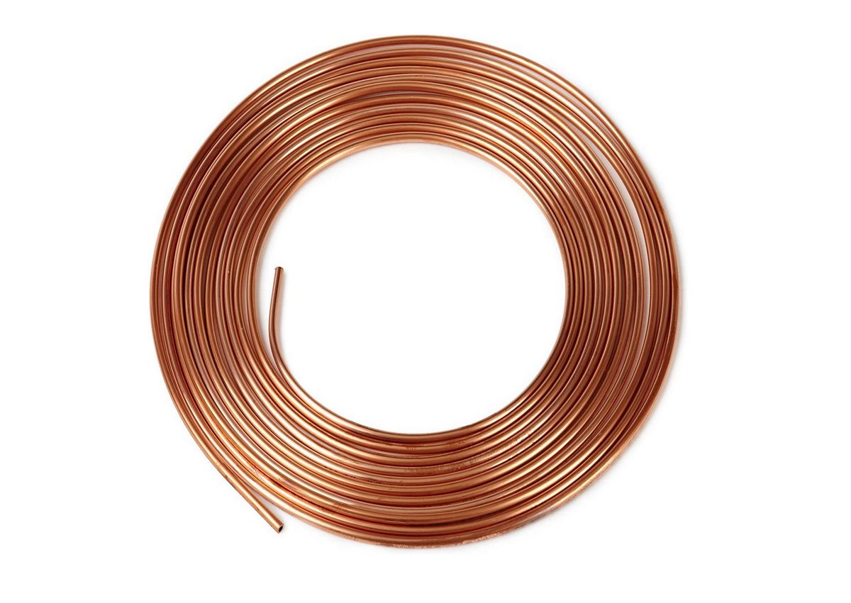 Медная труба дюймовая 0.313х0.032х50 C10200 бухта